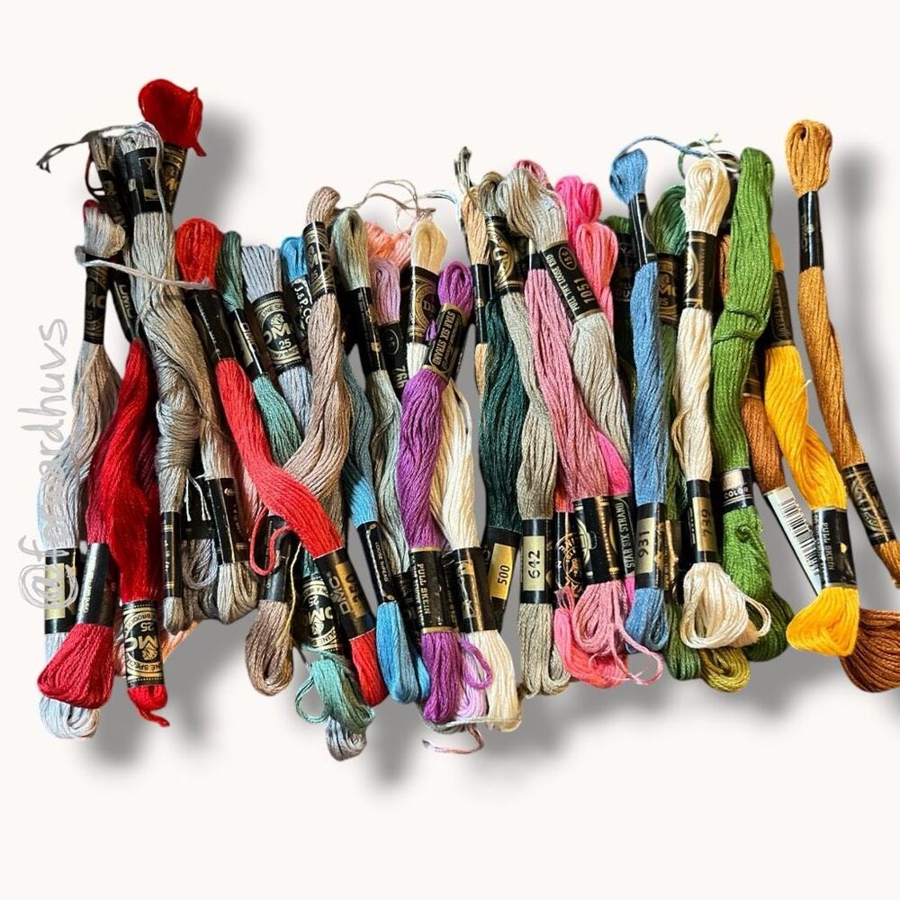 Majority DMC Embroidery Floss Lot – 68 Skeins - Picture 2 of 6